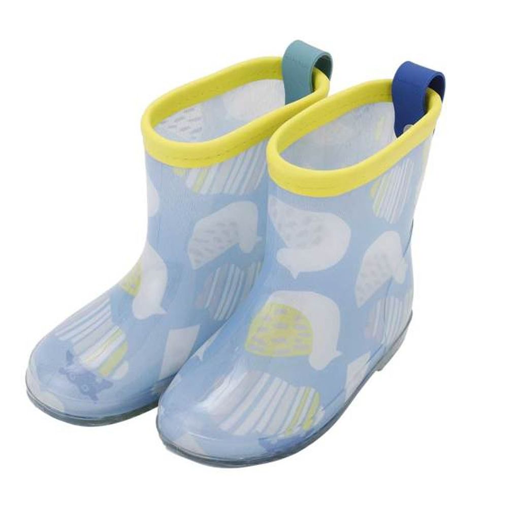 日本 kukka hippo - 兒童雨鞋-藍天海鷗
