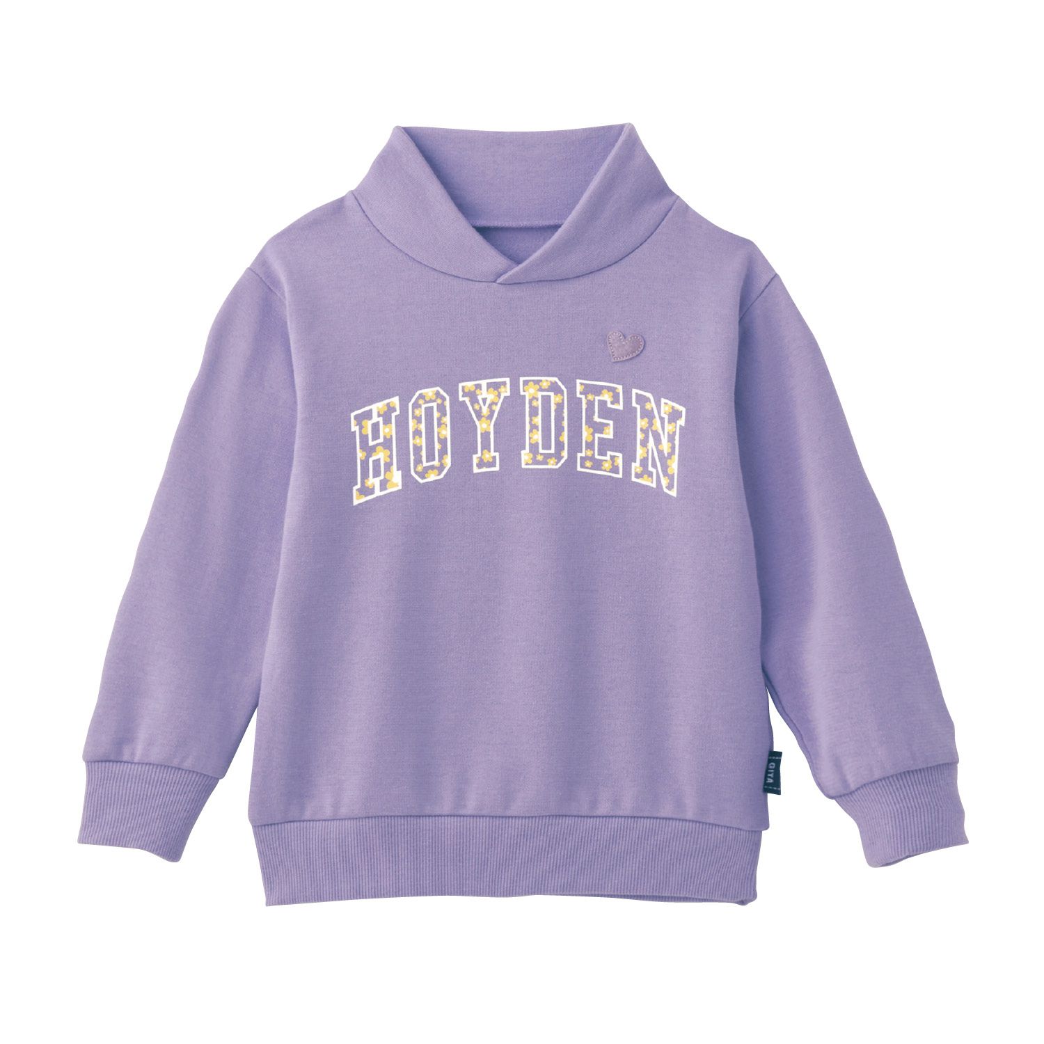 日本千趣會 - GITA 純棉裏起毛防風高領上衣-英文字-紫