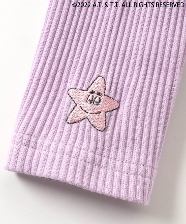 日本 apres les cours - 泡泡先生聯名 刺繡圖案羅紋上衣-勝利-青綠
