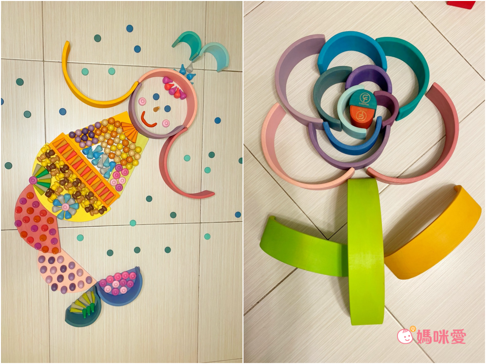 一組成就100種玩法【Color Fan】彩虹積木