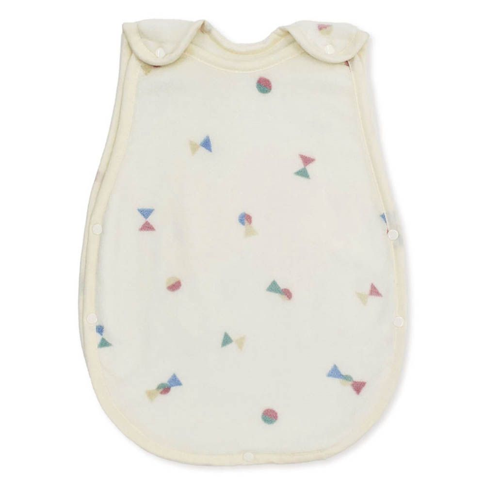 新生兒柔軟防踢被-幾何學-象牙白色 (50~80cm)