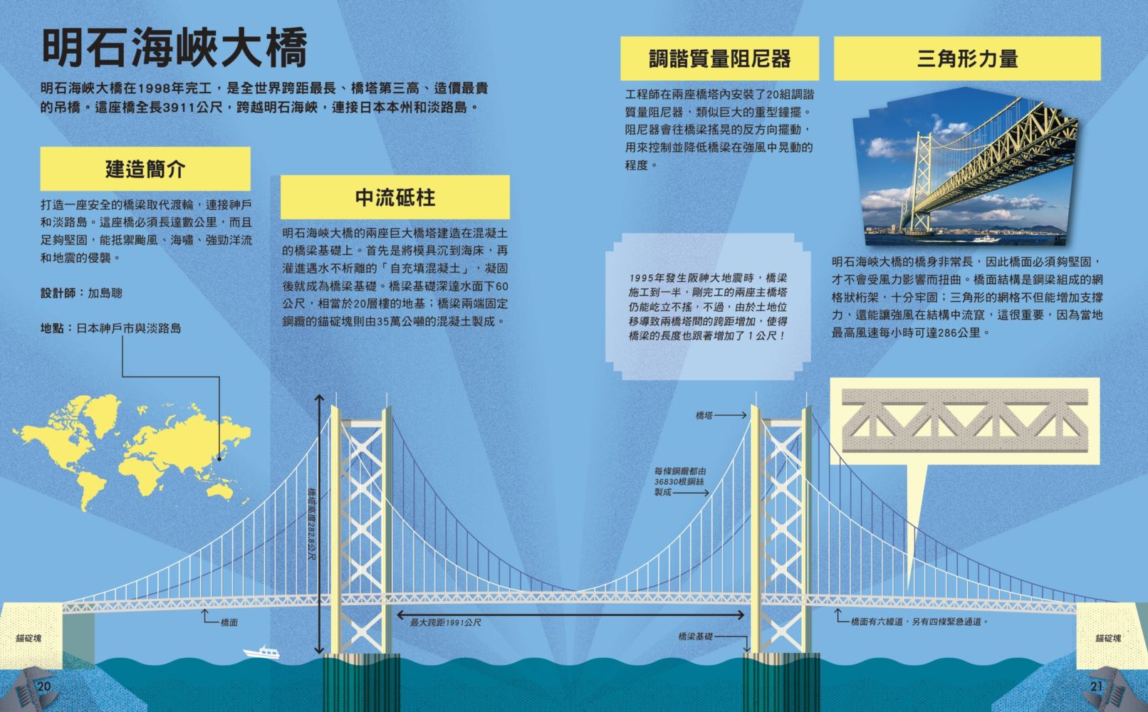 哇！驚奇工程知識繪本4世界橋梁