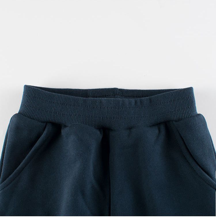 純棉長褲-泡泡恐龍-深藍色