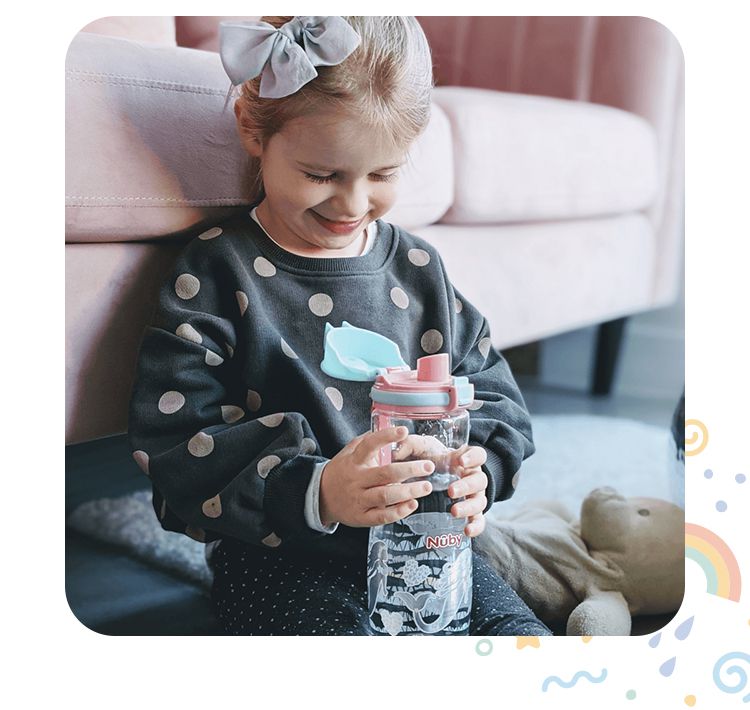 Nuby - 晶透直飲杯-恐龍-550ml