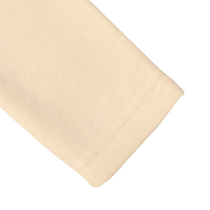 akachan honpo - 長袖休閒上衣-明線 刺繡-淺卡其色