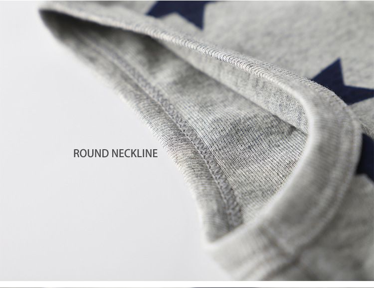 純棉印花無袖背心(3件組)-恐龍+條紋款-灰+白+黃