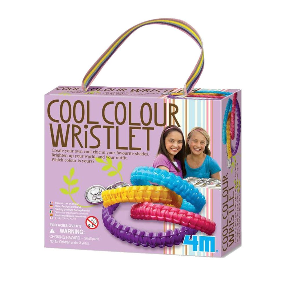香港4M創意玩具 - 好朋友絢麗手環 Cool Color Wristlets-4條手環