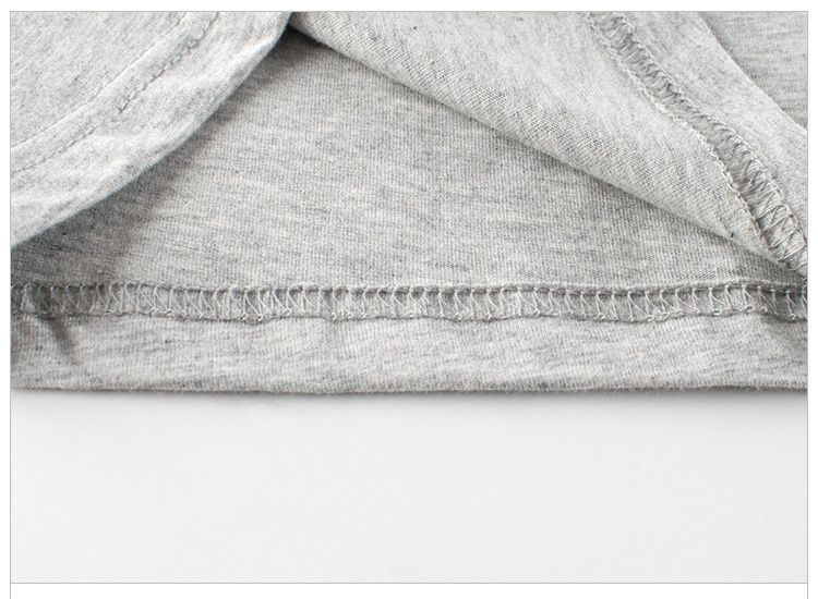 純棉短袖上衣-萌萌兔子-灰色