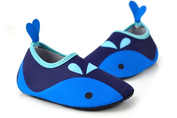 韓國 OZKIZ - 輕量/防滑兒童沙灘鞋/戲水鞋-海豚藍