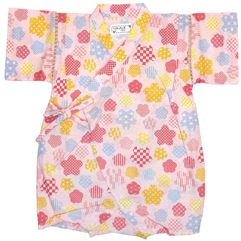 甚平包屁衣-粉紅