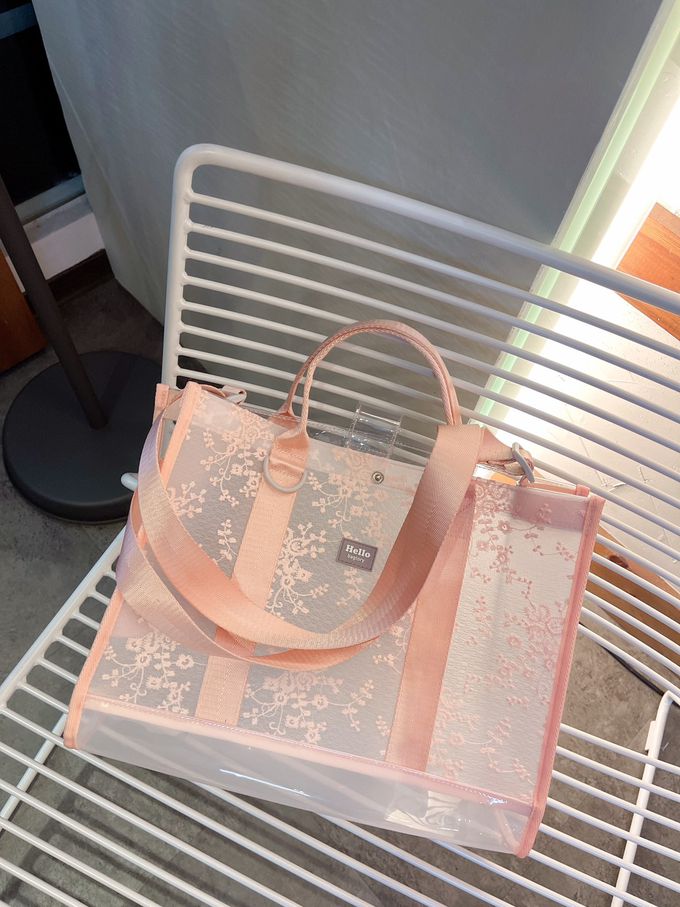 香港百寶袋王 Bagtory HK - 2023限量特別版蕾絲款手挽袋-公主粉蕾絲