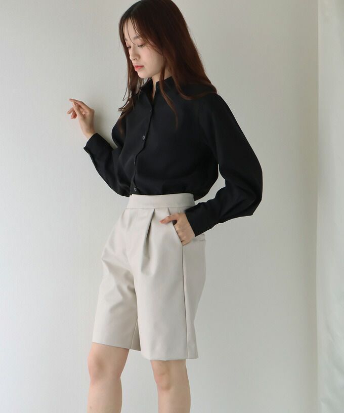 日本 BLUE EAST - 定番時尚簡約皮褲-可可棕