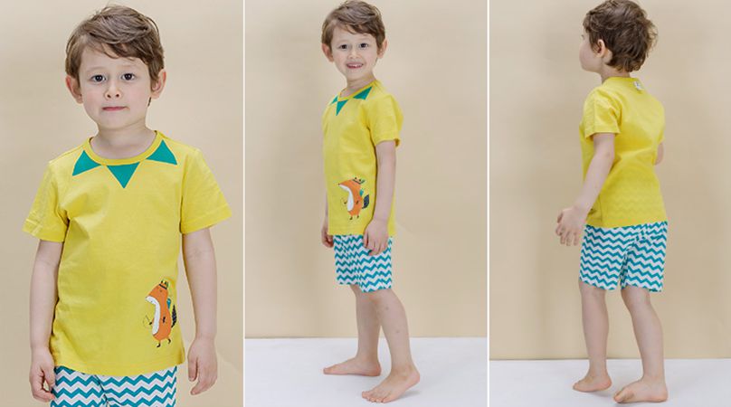 韓國 Sopoliini 童趣北歐風☺ 夏季純棉套裝 / 家居服