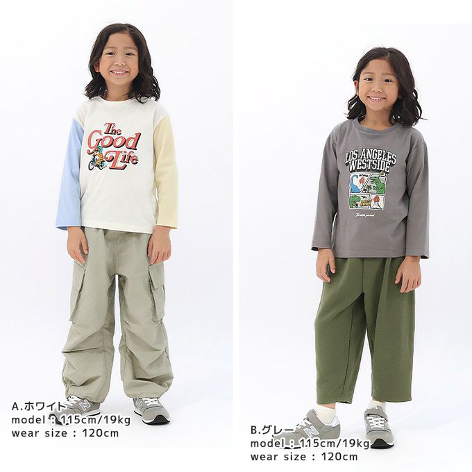 日本 ZOOLAND - 春季印花薄長袖上衣-動物冰淇淋蘇打-深灰