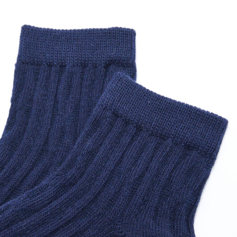 akachan honpo - 襪子-深藍色麻花-深藍色