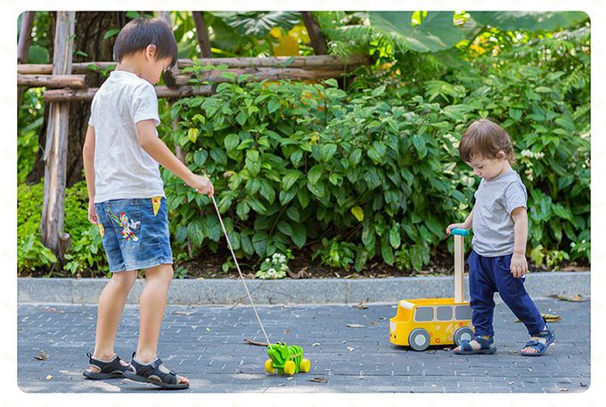 泰國 Plantoys - 舞動鱷魚拉車