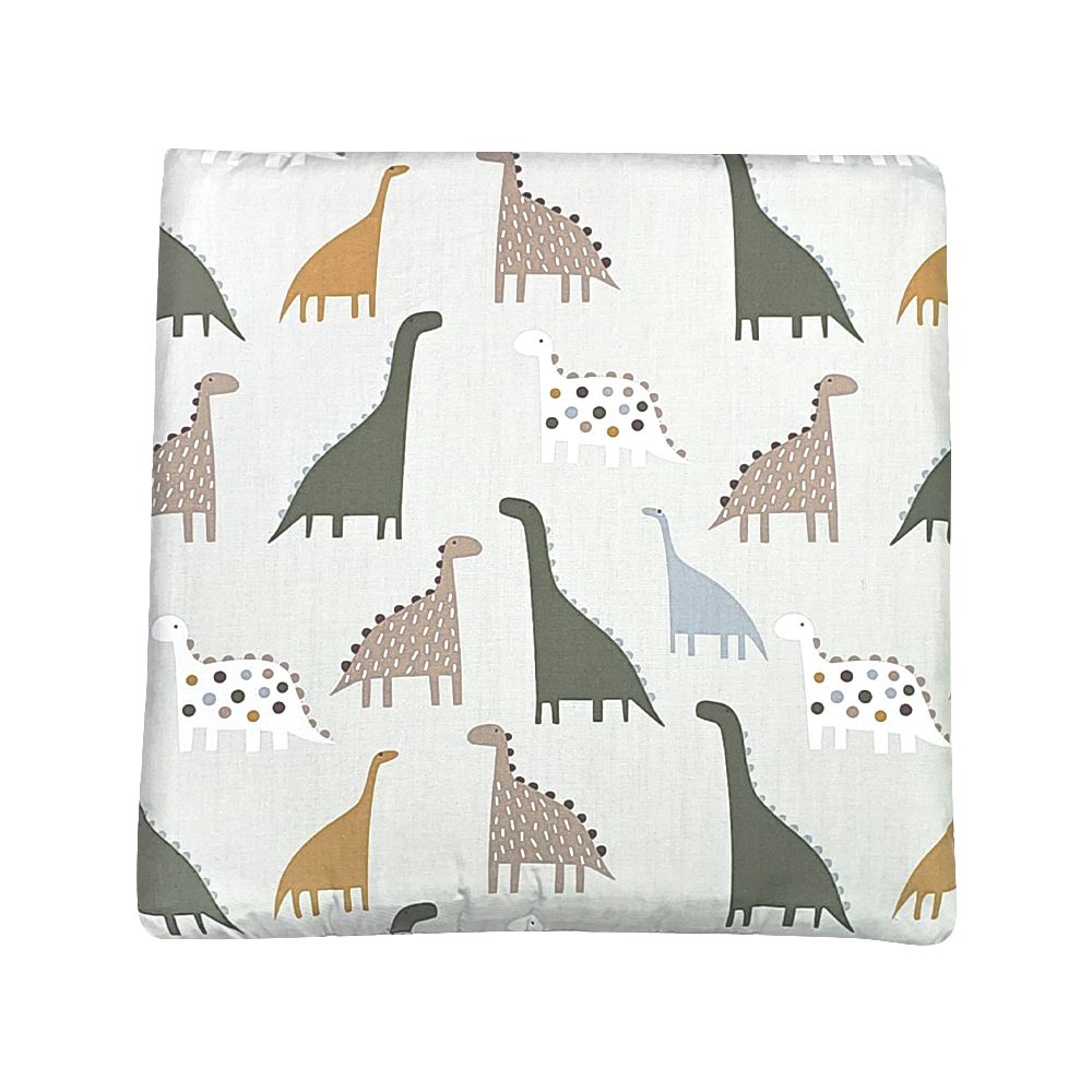 6片入-嬰兒床圍 寶寶床圍 嬰兒床床圍 多款可選-灰色恐龍 (6片入)