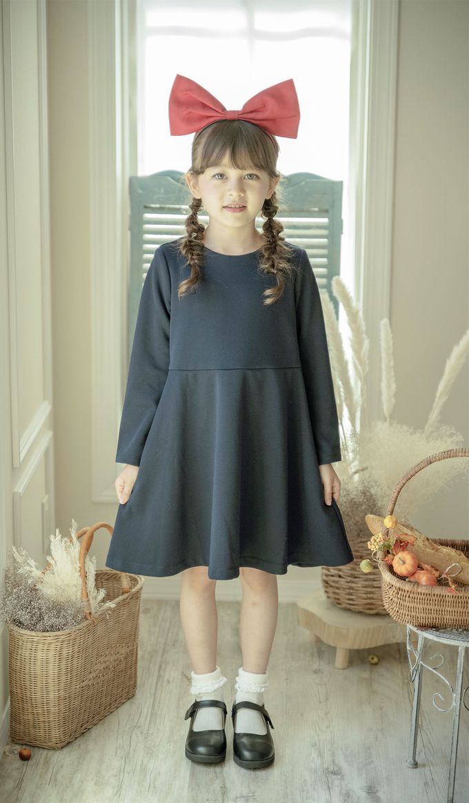 日本 Catherine Cottage - [萬聖節]小魔女長袖洋裝(附髮箍)-海軍藍