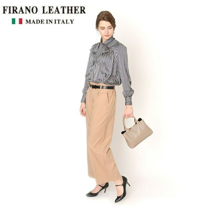 日本 FIRANO - STORY雜誌掲載 x 義大利製小牛皮系列 鱷魚紋側背兩用迷你手提包-GY