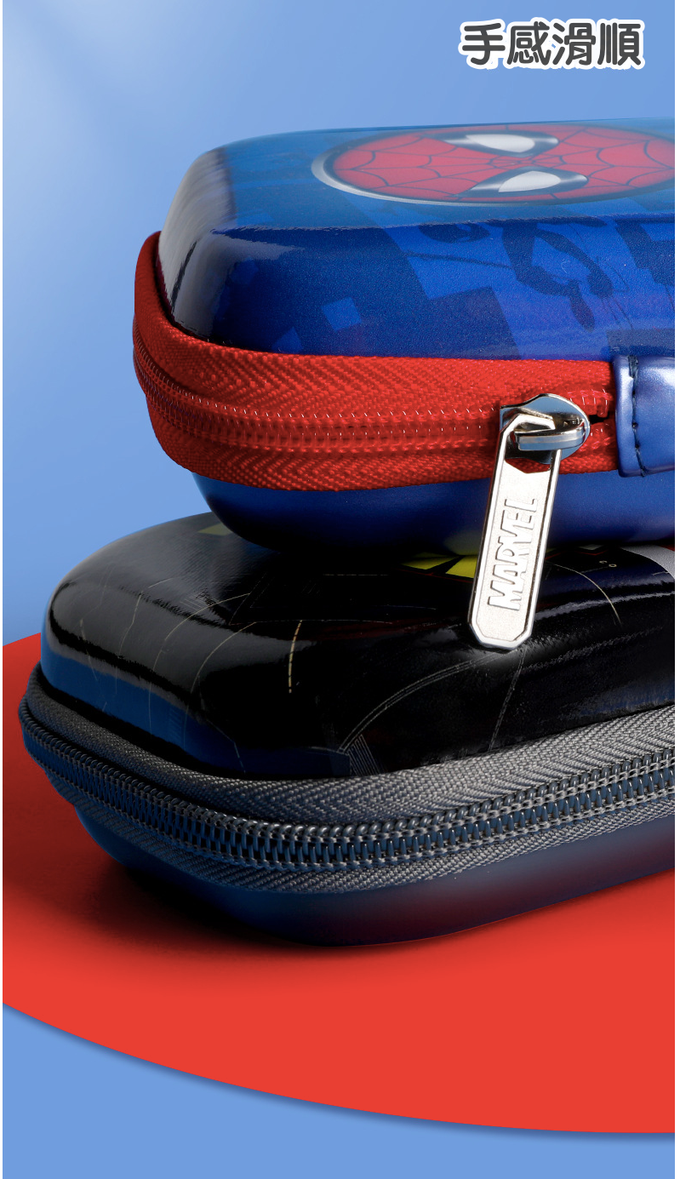 抗衝擊大容量鉛筆盒-卡通人物鋼鐵人-紅+黑 (23x10x6cm)