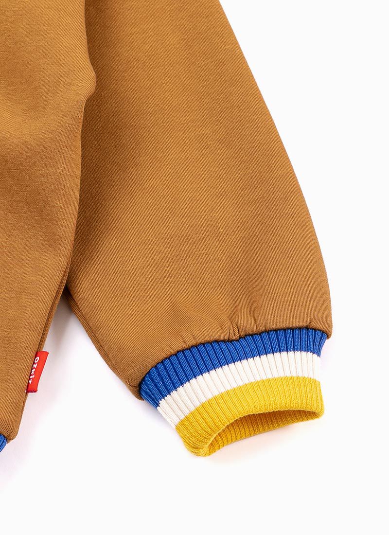 韓國 OZKIZ - 長頸鹿插畫單排釦外套