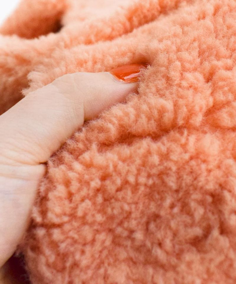 日本 zootie - 時尚質感毛絨手提袋/托特袋-凱蒂綠