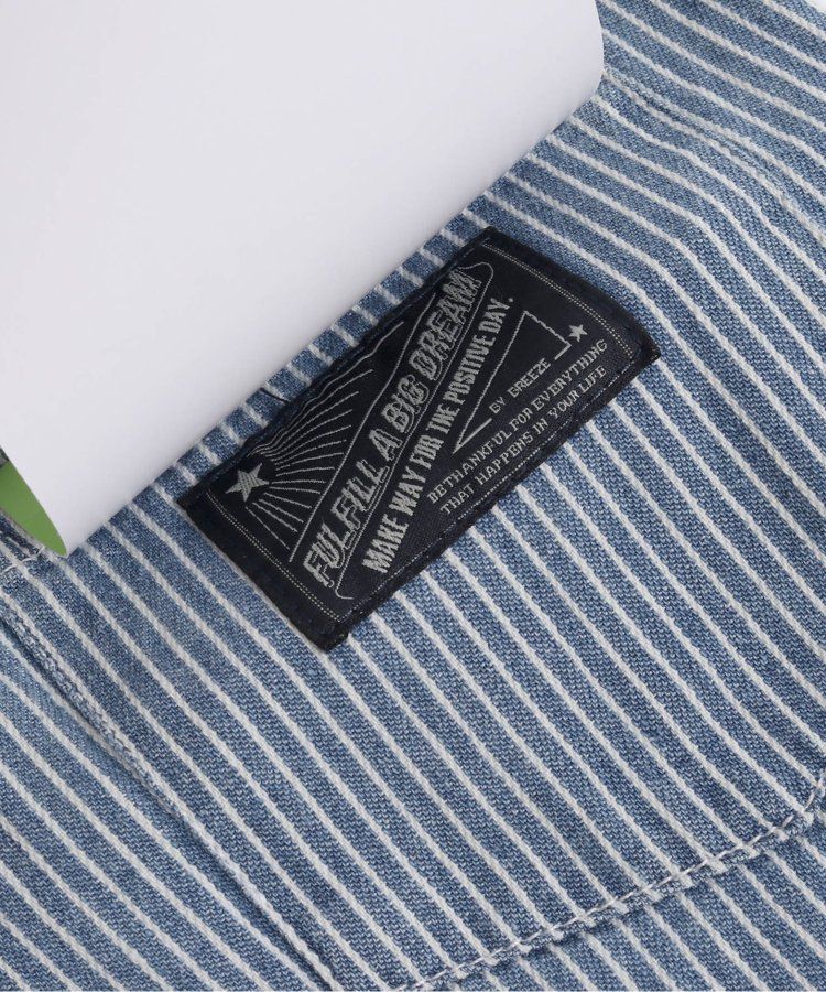 日本 BREEZE - 100%棉定番印花短褲-變形蟲-綠