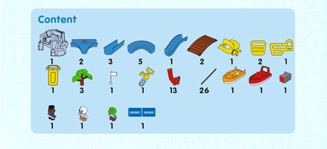 瑞典 Aquaplay - 【大人氣款】火山歷險漂漂河水上樂園玩具-1542 ((126X88X35cm))