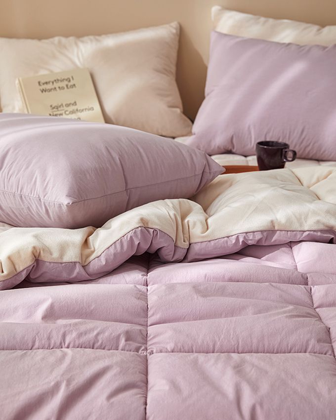 韓國 Maatila - 高密度60支棉舒柔超細纖維棉被-藍莓奶昔