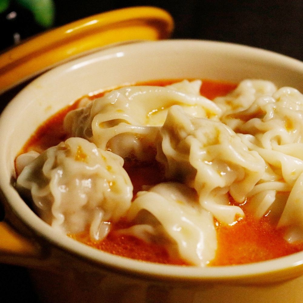 黃景龍 - 藤椒鮮肉紅油抄手-16g*8顆/包,藤椒紅油醬25克