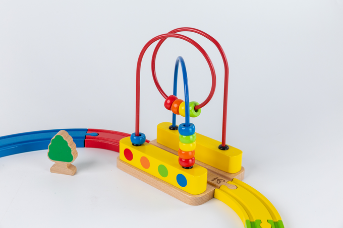 德國 Hape - 彩虹音樂木製軌道玩具