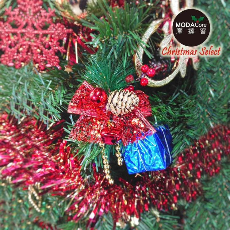 MODACore 摩達客 - 9cm聖誕派對裝飾紅色蝴蝶結六入組-禮物包裝適用