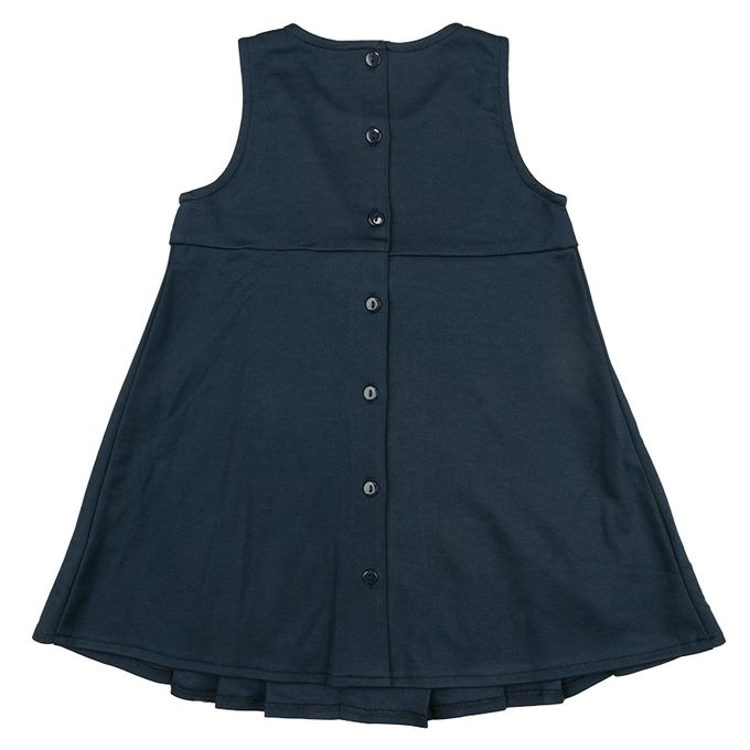 akachan honpo - 百褶洋裝-素面-深藍色