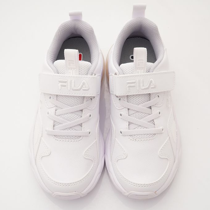 FILA - FILA氣墊純白運動鞋-3-J811X-111白(中大童段)-運動鞋-白