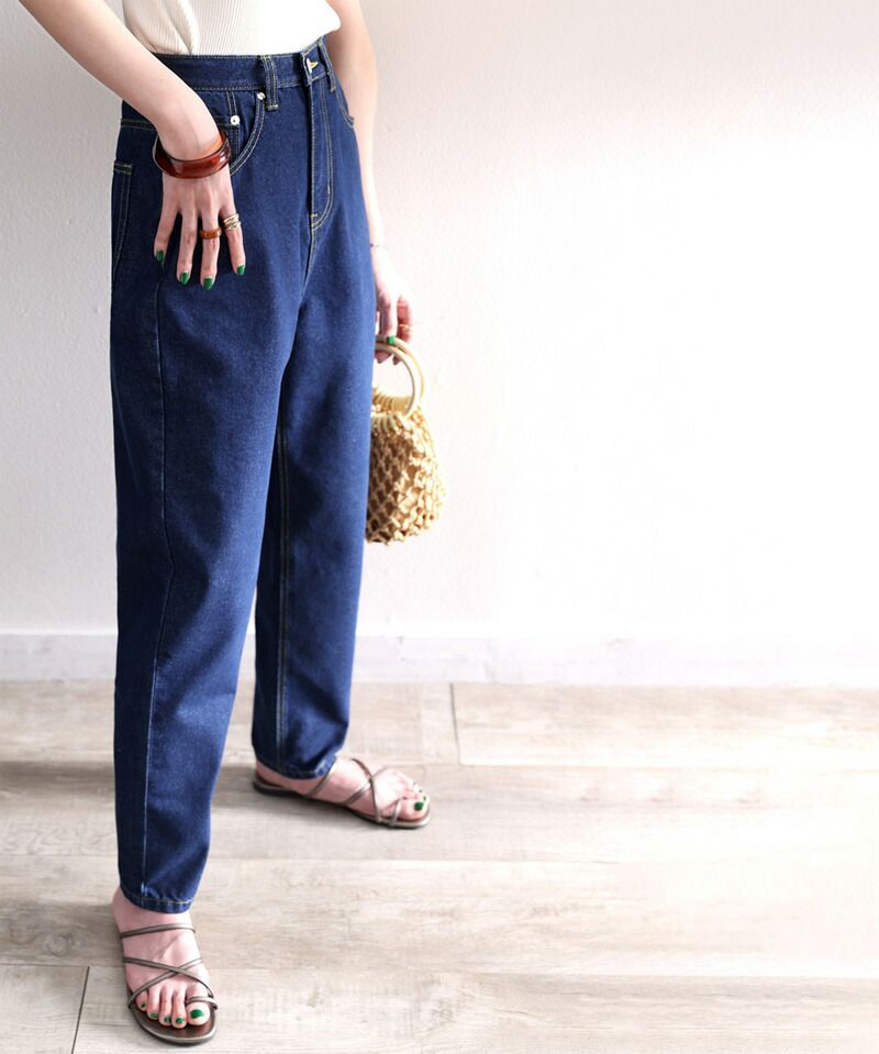 日本 Classical Elf - 透氣舒適百搭錐形美腿長褲-軍綠