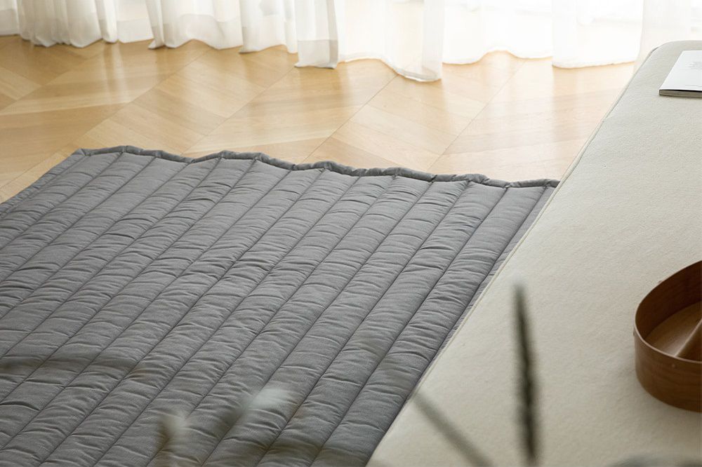 韓國 Maatila - 可水洗超細纖維桃皮感保潔墊/睡墊-木炭灰