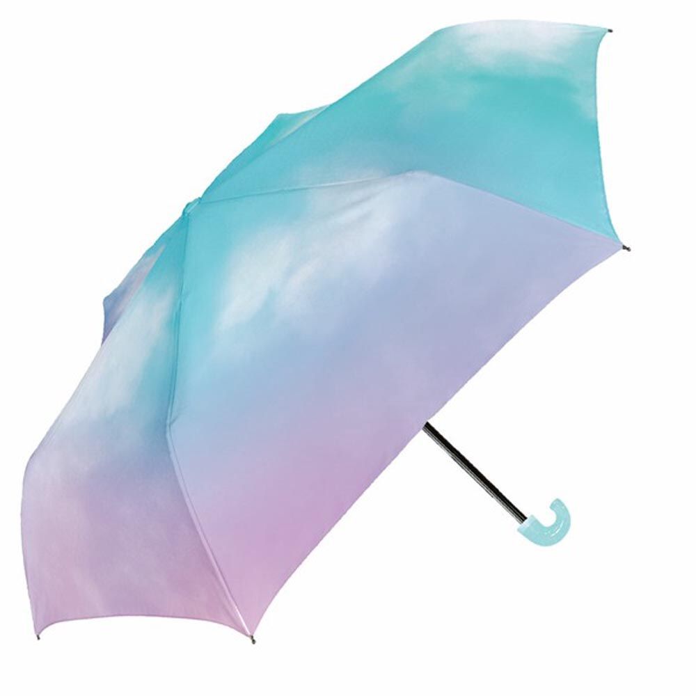 日本中谷 - 暈染雲朵兒童折疊傘-薄荷 (50cm)