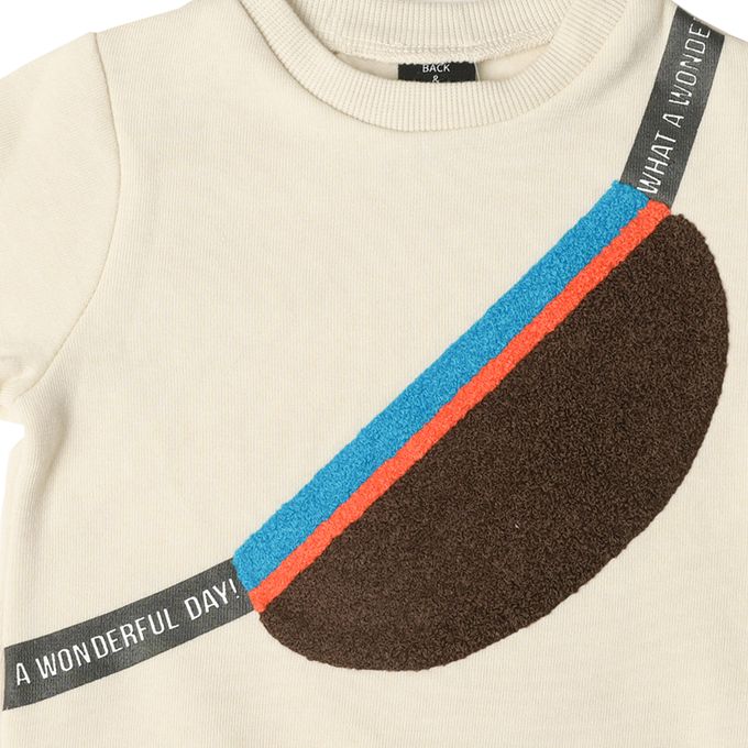 akachan honpo - 長袖休閒上衣-小包包風-白色