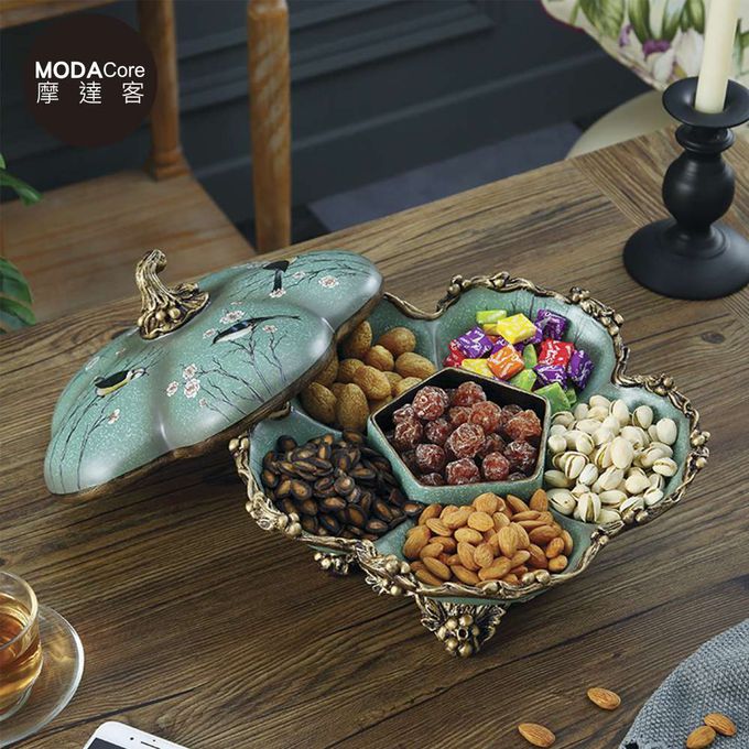 MODACore 摩達客 - ◉春節開運招財◉高級. 歐式復古比翼雙飛糖果盒擺飾