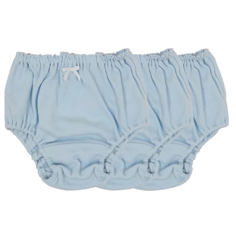 日本千趣會 - GITA 純棉超值內褲三件組-淺藍