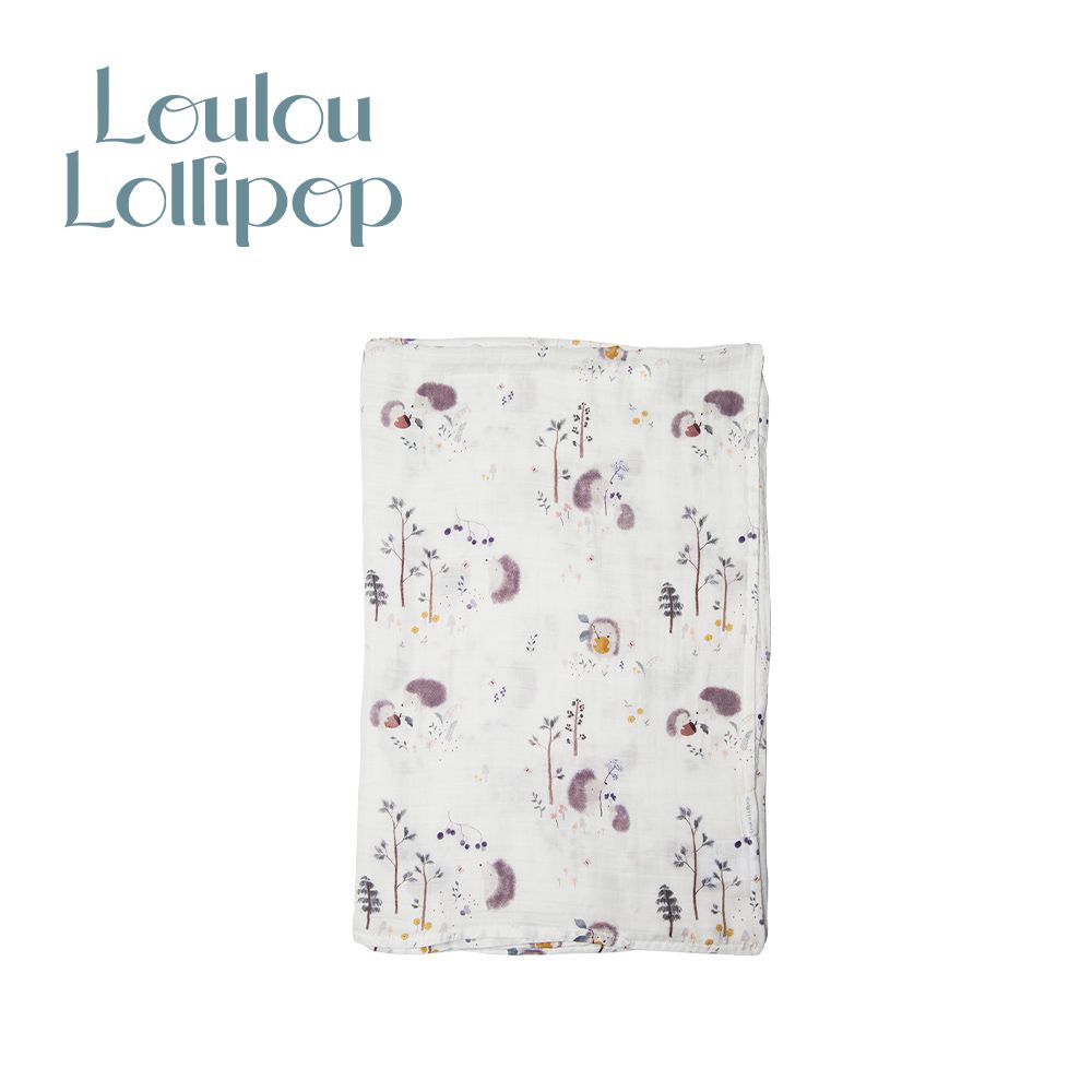 Loulou Lollipop - 竹纖維透氣包巾-主題款-刺蝟精靈 (120x120cm)
