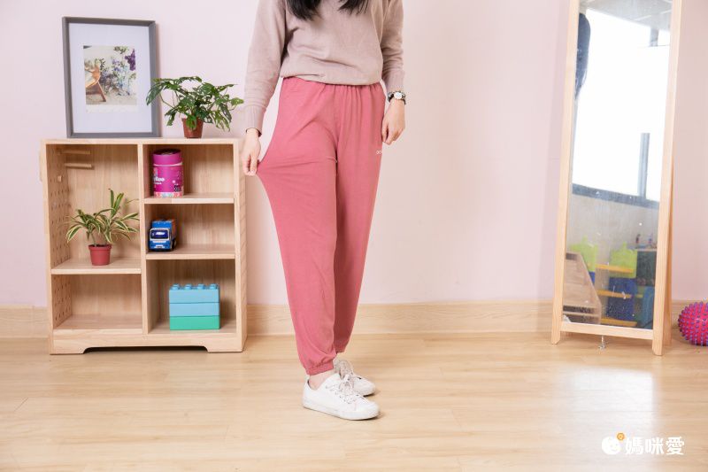 莫代爾棉質居家休閒長褲-縮口-藍色 (F)