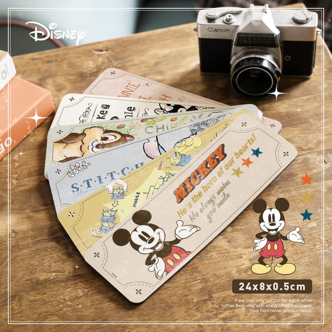 收納王妃 - 迪士尼 Disney 復古系列【榛果奇奇蒂蒂】珪藻土軟式吸水洗漱墊 吸水墊 杯墊24x8x0.5cm