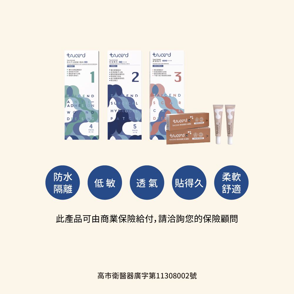 剖腹產123 Stage 3 疤痕貼片_居家照顧型_下壓力-5片/盒 (內敷料3x17cm 外防水膜6x21cm)