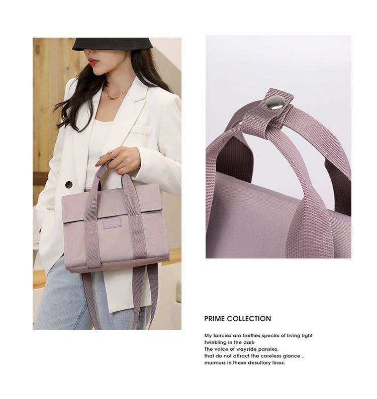 學院風防潑水單肩/斜背包-灰色 (21x29x15cm)