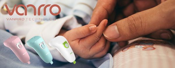 美國 VANRRO - Babynice 專業嬰兒電動指甲剪-White 純淨白-ABS 電子元件/重量：111g