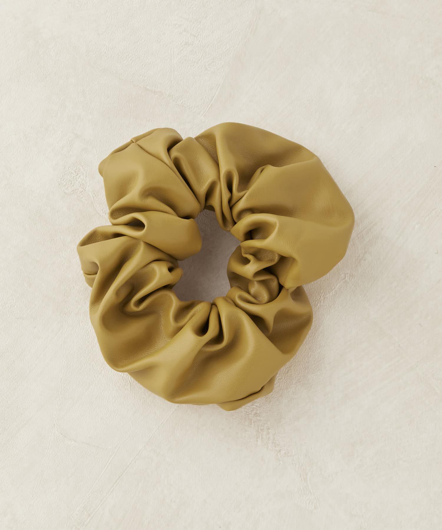 日本 Lattice - 日系酷甜皮革大腸髮圈-橄欖綠