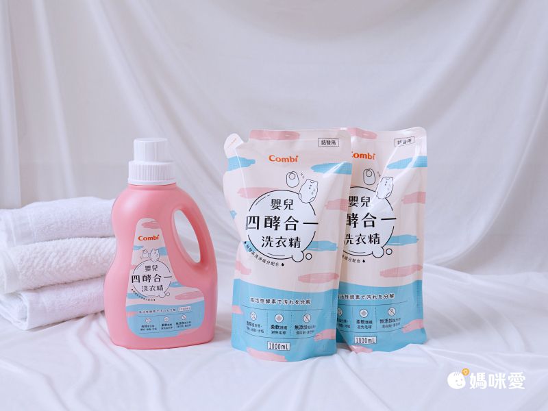 日本 Combi - 嬰兒草本抗菌洗衣精+補充包 箱購-1罐+11補-1200ml+1000mlx11
