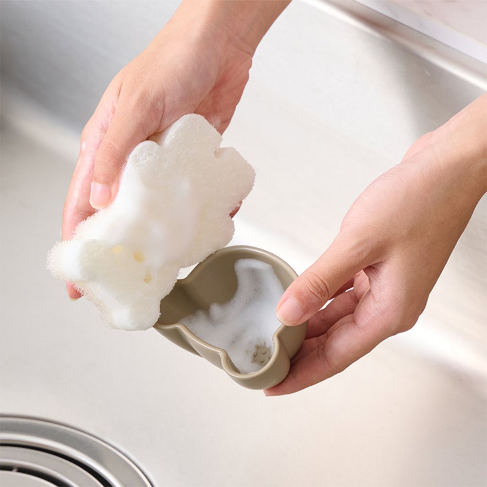 小熊造型三層海綿 4入