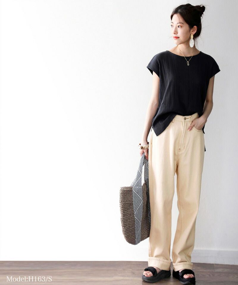 日本 Classical Elf - [熱銷NO.1]  厚磅棉混挺版美腿長褲-丹寧藍